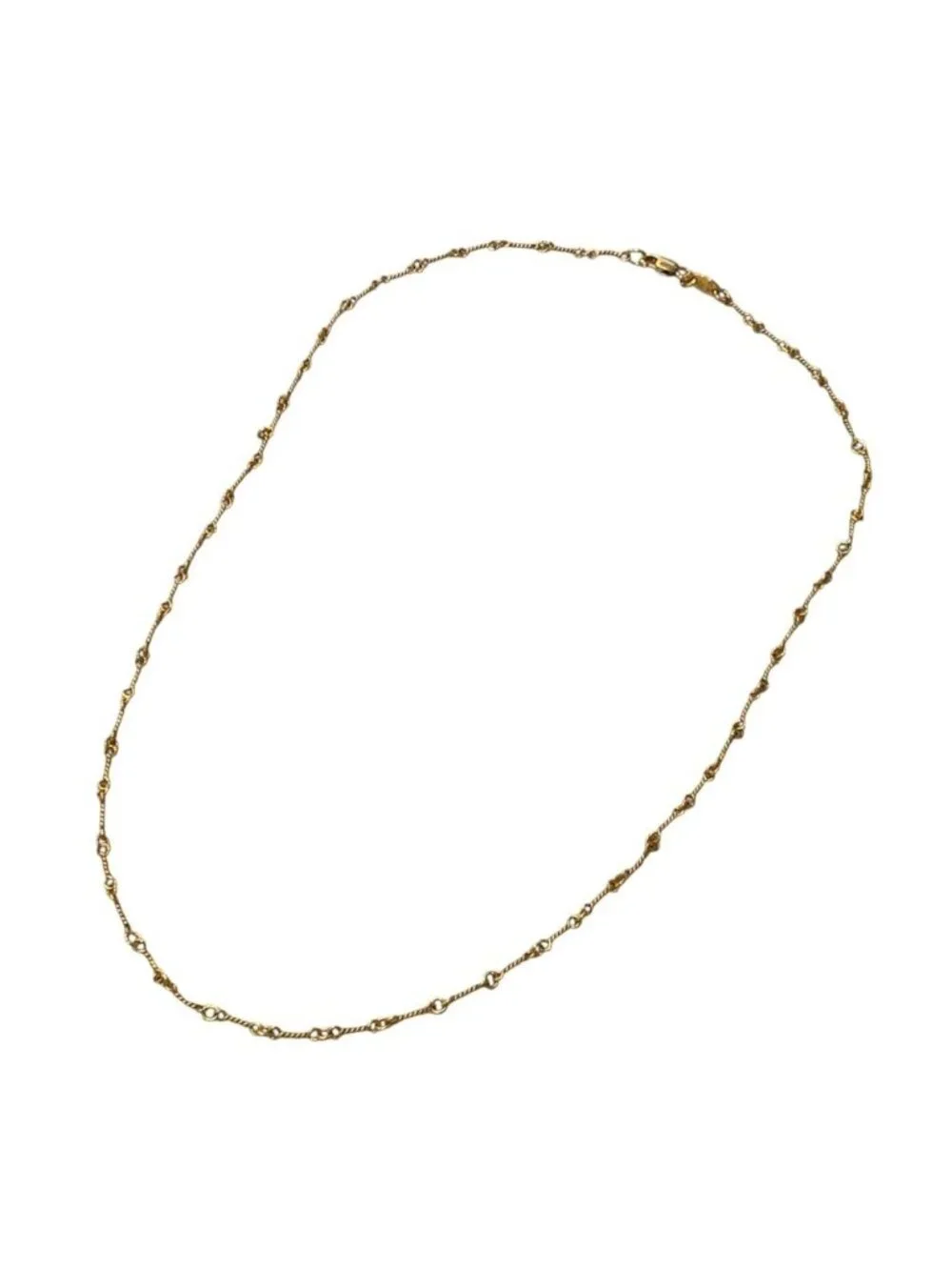 Chrome Hearts Necklace Neckchain T 18 Twisted Chain 18.0 Inch 22 Gold